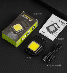 Mini <span class=keywords><strong>lampe</strong></span> torche multifonctionnelle pour camping, rechargeable par USB, <span class=keywords><strong>LED</strong></span> portable, COB lumineux, lanterne à clip, <span class=keywords><strong>lampe</strong></span> de travail extérieure - Product Image 3
