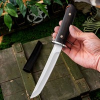 Couteau de camping d'extérieur 3-en-1 en acier Damas forgé à la japonaise, haute dureté, modèle KUSANAGI, Chine