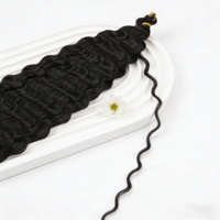 Extensions en vrac de cheveux synthétiques tressés teints en fibre haute température, double trame, 100g, ondulations profondes, pour machine à tresser au crochet
