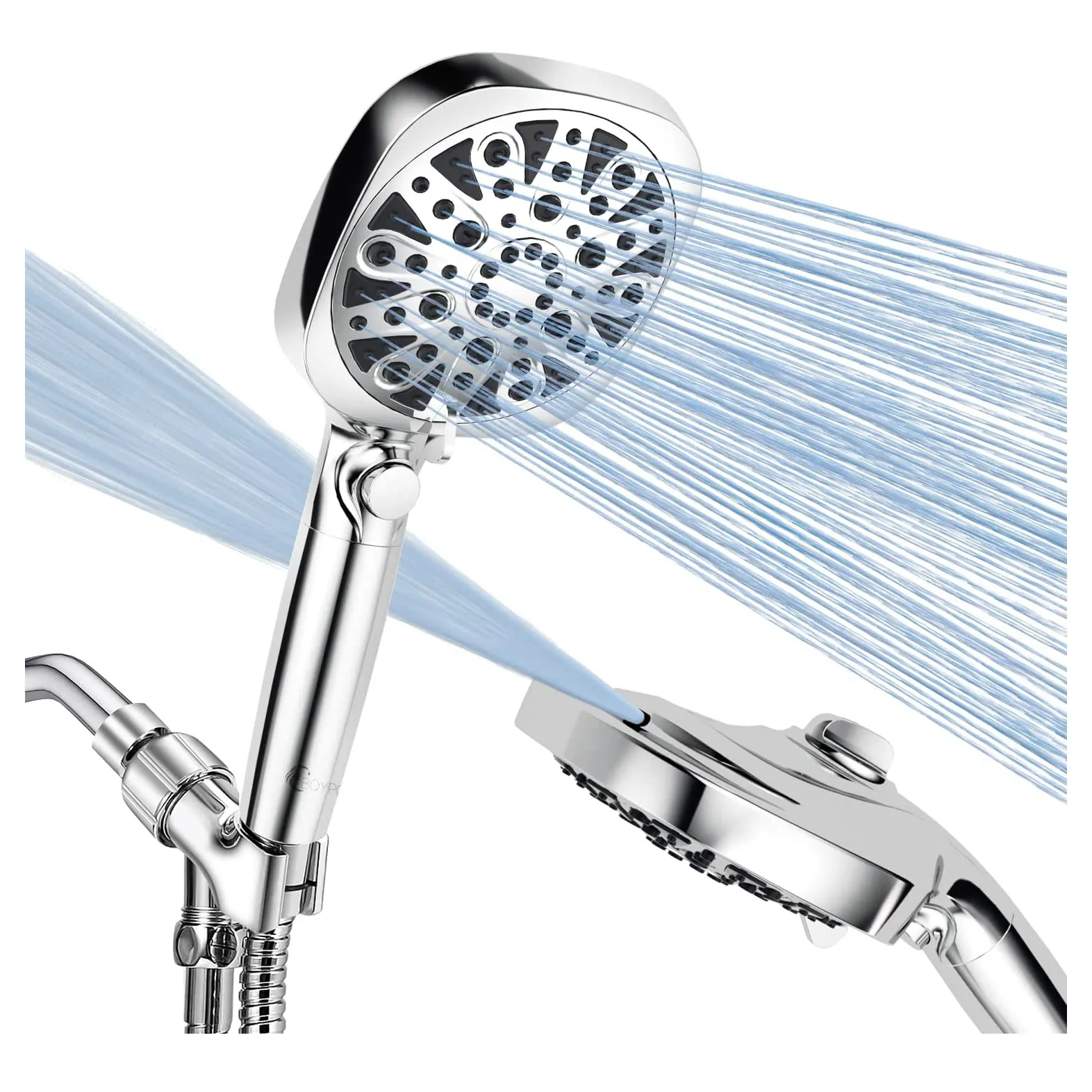 Water Saving High Pressure 8+2 jet spray functions Handheld Hand Shower for bathroom hotel filter Shower head