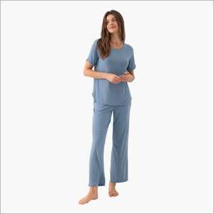 Pijamas de Bambú para Mujer al por Mayor, Conjuntos de Pijamas de Algodón, Pijamas de Bambú para Mujer, Fabricante de Ropa de Vietnam - Product Image 1