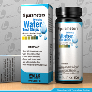 <span class=keywords><strong>Kit</strong></span> de bandelettes de test de <span class=keywords><strong>dureté</strong></span> totale et de pH LYZ, plage 1-14pH, précision 0,1pH, pour aquarium, <span class=keywords><strong>eau</strong></span> tropicale, 50 bandelettes 9-en-1, 80x5mm - Product Image 2