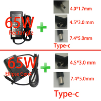Adaptateur de chargeur pour ordinateur portable HP 45W 65W 90W 120W 130W 135W 150W 180W 200W 230W Connexion CC 4.5*3.0 7.4*5.0 4.8*1.7 4.0*1.7 5.5*2.5
