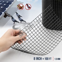 Grillage de protection solaire anti-oiseaux en PVC enduit pour panneaux solaires de toiture, 8 po x 100 pi, vente en gros
