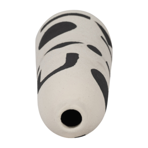 Vaso Alto in Ceramica con Design Astratto Nero per Arredamento Soggiorno Stile Boho - Product Image 5