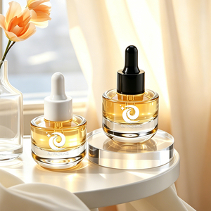 Nouvelle Arrivée Luxe 20 ml Flacon Vide en Verre à Fond Épais pour Soins de la Peau, Mini Flacon de Parfum, Flacon Compte-gouttes pour Sérum et Huile Corporelle Essentielle - Product Image 2