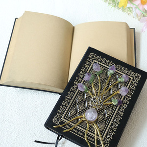 Caderno Mágico Atacado com Padrão de Árvore da Vida, Personalizado com Criatividade e Incrustado com Gemas de Cristal Natural - Product Image 4