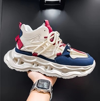 Baskets montantes pour hommes, style 'Dad Shoes', de marque de mode originale de niche, polyvalentes, confortables, à semelle souple, pour l'extérieur et le streetwear