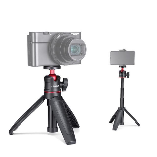 Ulanzi MT-08 DSLR SLR Phone Vlog Tripod KIT Cold Shoe Phone Mount Holder for Microphone LED Light Mini Tripod for iPhone 13 Sony