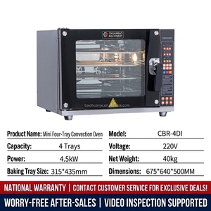 Nuevo <span class=keywords><strong>Horno</strong></span> de Convección Eléctrico Profesional Mini de 4 Bandejas 220V con Control Digital de Alta Productividad para Freír <span class=keywords><strong>al</strong></span> Aire en Panaderías, Maíz y Frutas - Product Image 2