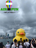 Airfun personnalisé gonflable drôle d'eau gros jouets piscine énorme bouée gonflable canard jaune