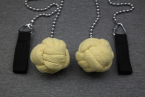 Ensemble de Poi de feu extra large à tête de poing - Corde en aramide et chaîne à billes <span class=keywords><strong>pour</strong></span> la <span class=keywords><strong>danse</strong></span> du feu, la <span class=keywords><strong>danse</strong></span> et les spectacles d'arts du flux - Product Image 5