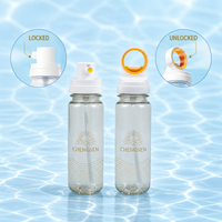 Bouteilles de pulvérisation aérosol avec valve de 90 ml/100 ml/150 ml/300 ml, en plastique, légères, portables, pour les soins de la peau en été, hydratantes