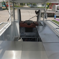 Chariot de restauration rapide électrique à trois roues, camion de petit-déjeuner mobile, construction en acier inoxydable, résistant à la rouille, état neuf