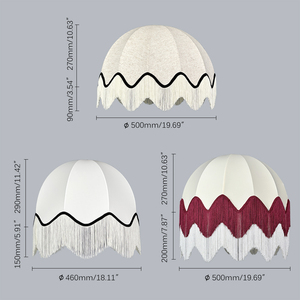 Lampadario <span class=keywords><strong>a</strong></span> <span class=keywords><strong>sospensione</strong></span> con <span class=keywords><strong>paralume</strong></span> in tessuto, altezza regolabile, telecomando, dimmerabile, nappe, finitura bianca, <span class=keywords><strong>per</strong></span> matrimoni - Product Image 6