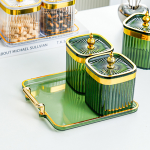 ชามใส่อาหารแบบแบ่งช่องชั้นเดียวที่ทันสมัยและเป็นมิตรกับสิ่งแวดล้อม สำหรับเสิร์ฟผลไม้อบแห้ง ถั่ว และขนมในห้องนั่งเล่นและห้องน้ำ - Product Image 5