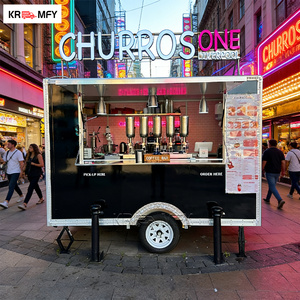 Remolque Cuadrado para Helados con Certificación CE, Equipado con Máquina de Helado Suave para Uso Comercial, Cocina Móvil de Calle para Postres - Product Image 3