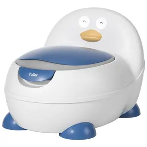 Cartoon Penguin Design Children's potty seat Baby toilet, Non-Slip Child Potty Toilet Training Seat,Portable Baby Potty.