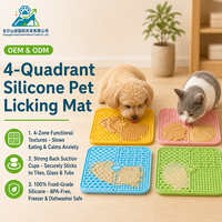 Plaque de léchage pour chien en silicone avec ventouse, anti-étouffement, pour une alimentation lente, avec raclette, qualité alimentaire