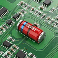 Diode Zener ZM4755A ZM4755APF-M 43V 1W LL-41 MELF en verre SMD 40.85-45.15V +/-5% 70R 100% Originale et Traceable Code de lot