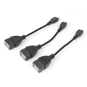 Fabrika fiyat Usb otg kablo kadın USB 2.0 OTG erkek kabloları veya V8 android mikro USB veri kabloları
