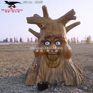 Animated Animal Halloween Props Life Size Animated Talking Tree Animatronics.