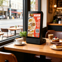 Afficheur de menu numérique portable pour restaurant, écran tactile unique de 8 pouces, alimenté par batterie, Android CMS, WiFi à distance, Koisk