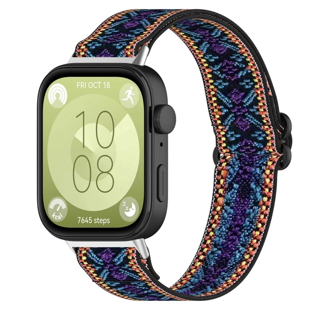 Elastic Nylon Loop Watch Band for Huawei Watch Fit 3 Strap Replacement Wristband for Huawei Fit 3 Bracelet Correa Accessories