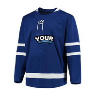Maillot de hockey sur glace personnalisé à manches longues brodé par sublimation drôle vintage de haute qualité pour homme