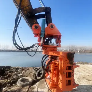 KS80 Side Grip Pile Driver Vibro Hammer Hydraulic Tube Pile Hammer Side Grip Tube Pile Hydraulic Vibratory Hammer