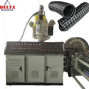 Weicher PVC-Verbundschlauch mit Stahldraht-Faserextrusionsmaschine beschichteter Staubsauger Absaugungsschlauchproduktionsanlage