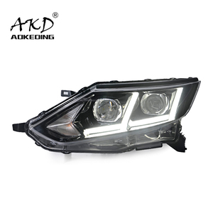 Fari AKD per Nissan Qashqai 2016-2017, Luci LED DRL, Fari Bi-Xenon, Luci <span class=keywords><strong>Fendinebbia</strong></span>, Occhi d'Angelo - Product Image 1