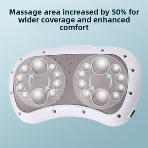 Masseur abdominal multifonctionnel à double disque en tissu maillé avec physiothérapie infrarouge, compresse chaude et massage par pétrissage - Product Image 5