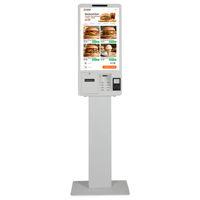 Machine de paiement de factures à écran tactile de 21,5 à 23,8 pouces, borne libre-service pour restaurant, borne de commande automatique
