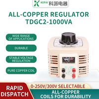 Régulateur de tension réglable TDGC2 -1KVA monophasé 220V en cuivre 0-300V Variac
