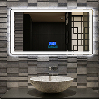 Miroir de salle de bain éclairé à LED de qualité hôtelière/domestique - Miroir mural haute définition éclairé
