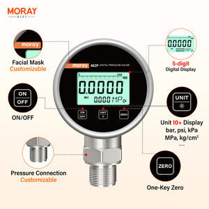Manómetro Moray ME462P OBM ODM con Pantalla LCD de 5 Dígitos <span class=keywords><strong>para</strong></span> Presión de Agua, Manómetro Digital de Refrigeración, Medidor de Presión de Aceite - Product Image 3