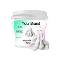OEM Kit Cetakan Tangan Plaster 3D Bayi, Kit Cetakan Casting Tangan DIY Pasangan Keluarga Anak-anak