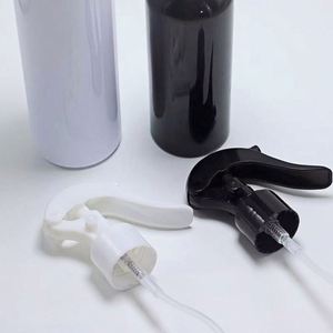 Bouteilles pulvérisatrices d'eau en plastique noir et blanc avec gâchette, brumisateurs fins 6oz 8oz 16oz, rechargeables, pour coiffure, usage domestique et outils de salon - Product Image 4