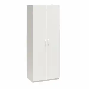 Muebles de sala de estar más vendidos de fábrica con estantes ajustables, gabinete de almacenamiento de 2 puertas Mainstays 60 ", blanco