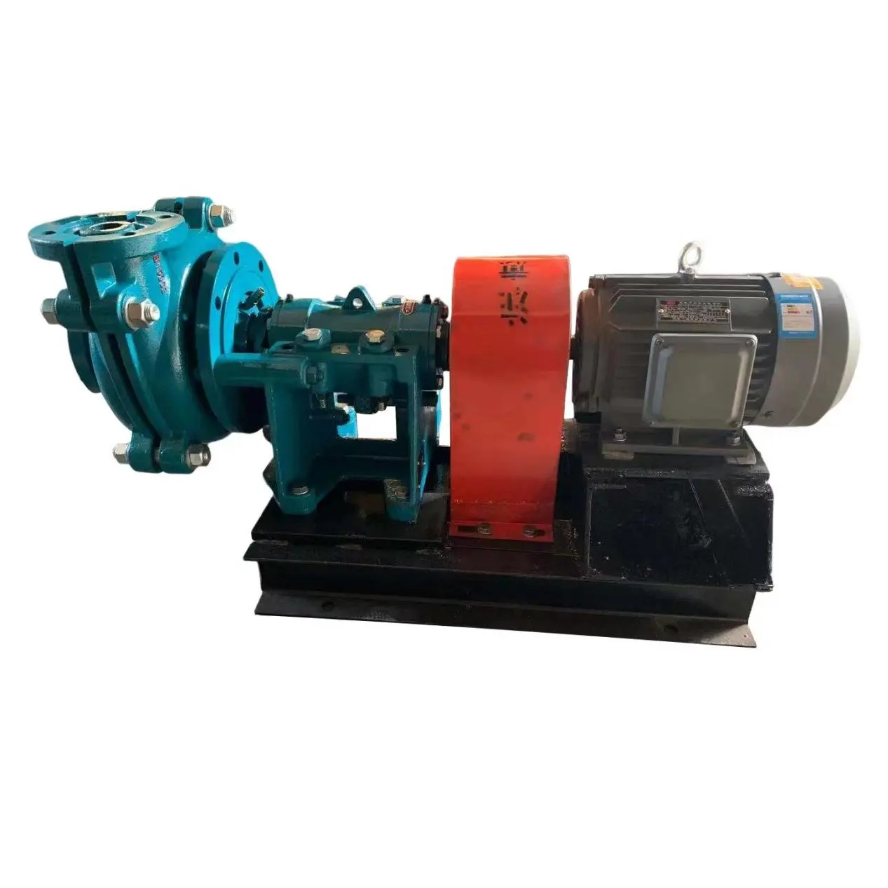 Long life horizontal high pressure electric diesel high chromium alloy rubber centrifugal end-suction solid particle pump