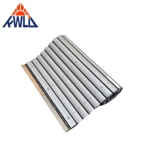 Rideau de protection en accordéon à couverture roulante en aluminium robuste comme bouclier de protection pour les machines Résistance à la poussière Résistance à la poussière