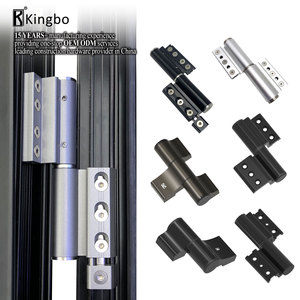 Charnière hydraulique à fermeture automatique noir porte fenêtre accessoires matériel <span class=keywords><strong>Pivot</strong></span> automatique robuste pliant en aluminium porte réglable - Product Image 2
