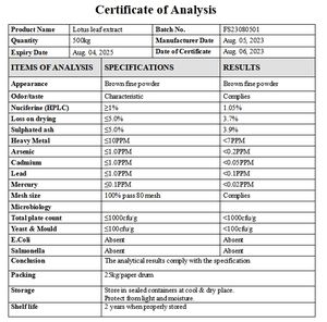 Nhà Máy bán hàng trực tiếp nuciferine sen xanh chiết xuất trong kho lá sen chiết xuất - Product Image 4