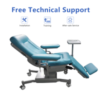 Chaise médicale mobile électrique LTSH23 pour dialyse et prélèvement sanguin, chaise d'infusion hospitalière avec balance intégrée