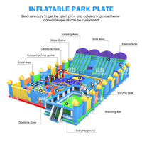 Parcours d'obstacles gonflable commercial en PVC, garantie 3 ans, trampoline, aire de jeux, aventure en plein air