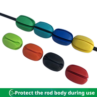 Support de canne à pêche en silicone léger à 5 trous avec ceinture de rangement pour accessoires de pêche