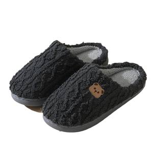 Sandal hangat untuk wanita, sandal bulu lembut lapisan mewah kamar tidur untuk wanita nyaman dalam ruangan musim dingin 2025 - Product Image 5