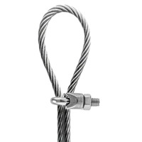 Clip de câble en acier inoxydable JIS 304 de haute qualité, en forme de U, poli, robuste, provenant de l'usine