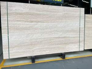 <span class=keywords><strong>Travertin</strong></span> Super Blanc d'Italie, <span class=keywords><strong>Travertin</strong></span> Blanc Ivoire, Pierre Naturelle Polie, Dalle de Marbre <span class=keywords><strong>pour</strong></span> Mur et Sol - Product Image 2